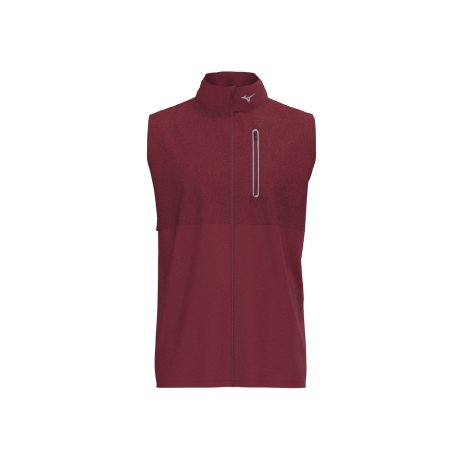 Mizuno Mizuno Melange Reflect Gilet Burgundy